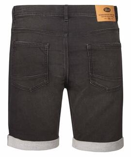 PANTALÓN CORTO VAQUERO JACKSON SLIM FIT NEGRO