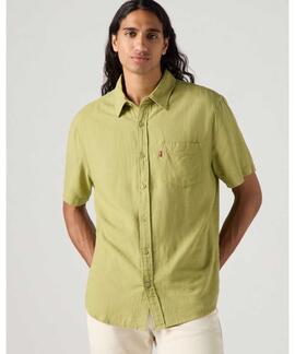 CAMISA MANGA CORTA SUNSET ONE POCKET VERDE CAQUI