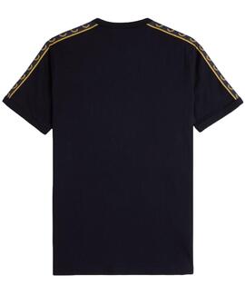 CAMISETA CONTRAST TAPE RINGER NAVY / HONEY