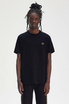 CAMISETA CONTRAST TAPE RINGER NAVY / HONEY