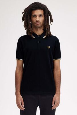 POLO TWIN TIPPED M3600 W53 NAVY / ECRU / HONEYCOMB