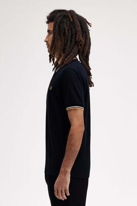 POLO TWIN TIPPED M3600 W53 NAVY / ECRU / HONEYCOMB