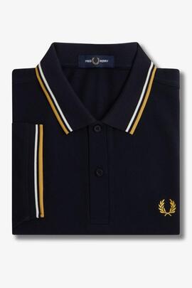 POLO TWIN TIPPED M3600 W53 NAVY / ECRU / HONEYCOMB