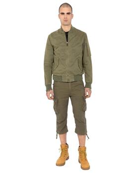CAZADORA BOMBER ARCATA REGULAR FIT VERDE CAQUI