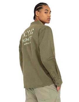 SOBRECAMISA MILITAR SHSTANTONML REGULAR FIT VERDE CAQUI