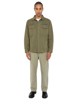 SOBRECAMISA MILITAR SHSTANTONML REGULAR FIT VERDE CAQUI