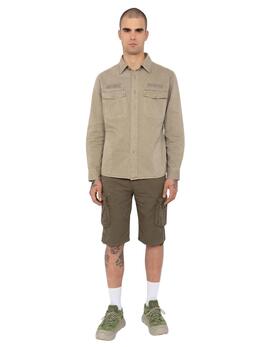 SOBRECAMISA MILITAR SHSTANTONML REGULAR FIT TAUPE