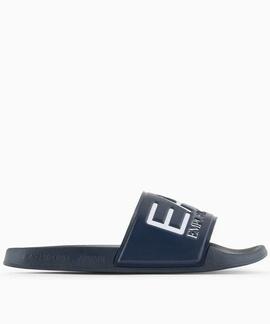 CHANCLAS EA7 SCARPE MAXILOGOTIPO NAVY BLUE