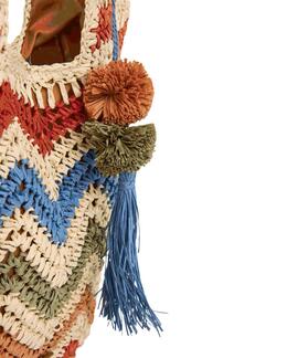 BOLSO TOTE DE RAFIA CASSILDA BALI 816 NATURAL BEIGE