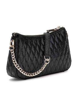 BOLSO DE HOMBRO BETULA ECOPIEL EFECTO CHAROL NEGRO