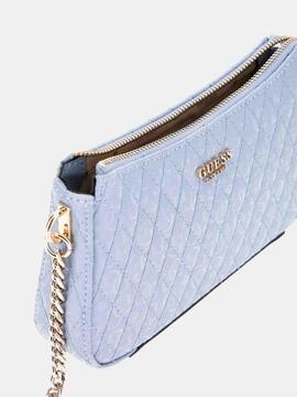 BOLSO DE HOMBRO BETULA ECOPIEL EFECTO CHAROL CELESTE