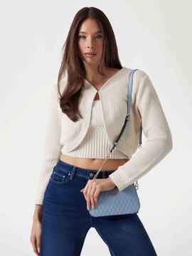BOLSO DE HOMBRO BETULA ECOPIEL EFECTO CHAROL CELESTE