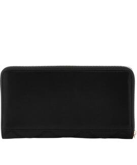 MAXI CARTERA TASMIN ECOPIEL PESPUNTEADA NEGRA
