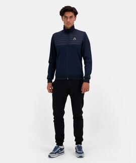 SUDADERA CON CREMALLERA HYBRIDE FZ AZUL MARINO