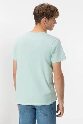 CAMISETA ESTAMPADO BEACH HOUSE GARMENT DYED AZUL TURQUESA
