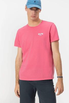 CAMISETA ESTAMPADO ELPULPO GELATO GARMENT DYED ROSA CHICLE