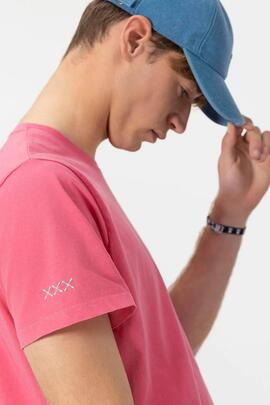 CAMISETA ESTAMPADO ELPULPO GELATO GARMENT DYED ROSA CHICLE