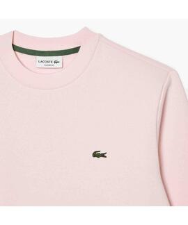 SUDADERA DE FELPA DE CORTE CLÁSICO ROSA
