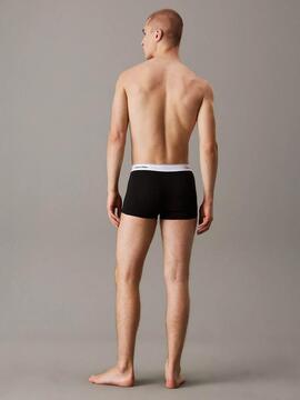 PACK DE 3 CALZONCILLOS BOXER TRUNK ICON COTTON STRETCH NEGRO