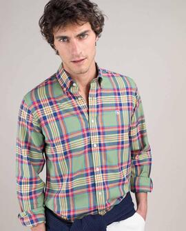 CAMISA TARTÁN VERDE