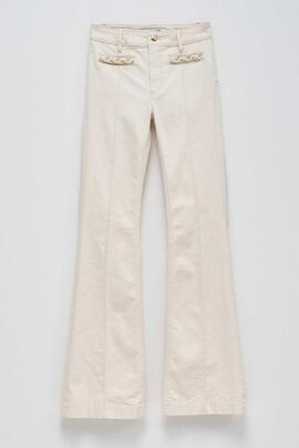 PANTALÓN VAQUERO DESTINY FLARE DENIM CRUDO