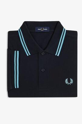 POLO TWIN TIPPED M3600 Y60 NAVY / MINT BLUE / MINT BLUE