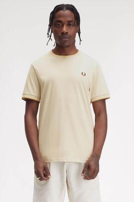 CAMISETA TWIN TIPPED M1588 Y56 OATMEAL / CHAMPION`S GOLD / S