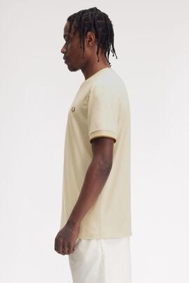 CAMISETA TWIN TIPPED M1588 Y56 OATMEAL / CHAMPION`S GOLD / S