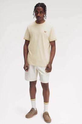 CAMISETA TWIN TIPPED M1588 Y56 OATMEAL / CHAMPION`S GOLD / S