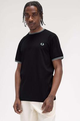 CAMISETA TWIN TIPPED M1588 Q46 BLACK / SILVERBLUE