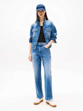 PANTALÓN VAQUERO LAYLA HIGH RISE SLIM STRAIGHT BI0134 DENIM