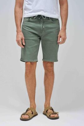 BERMUDA JOGGER S-ACTIV WASHED COLORS VERDE CAQUI