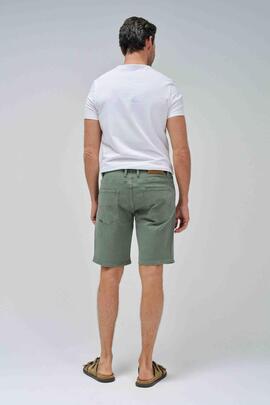 BERMUDA JOGGER S-ACTIV WASHED COLORS VERDE CAQUI