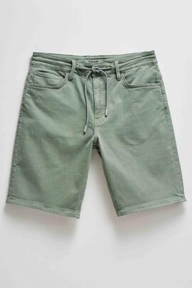 BERMUDA JOGGER S-ACTIV WASHED COLORS VERDE CAQUI