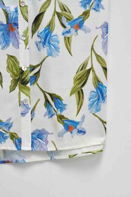 CAMISA MANGA CORTA CON ESTAMPADO FLORAL