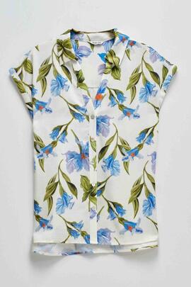 CAMISA MANGA CORTA CON ESTAMPADO FLORAL