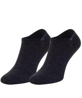 PIMKIES DE HOMBRE CK SNEAKER ALL OVER 2 PARES GRIS