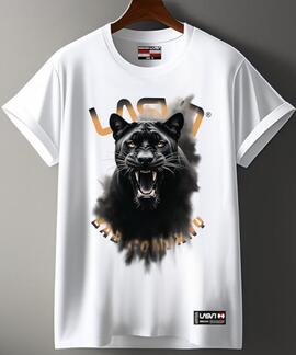 CAMISETA DE HOMBRE LASAL BAD PUMA BLANCA