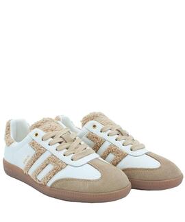 ZAPATILLAS DE MUJER BACK 70 CLOUD 506 WHITE LEATHER FUR BEIG