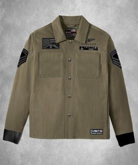 SOBRECAMISA DE HOMBRE LASAL BLACK HAWKS TABACO