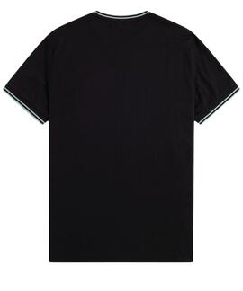 CAMISETA TWIN TIPPED M1588 Q46 BLACK / SILVERBLUE