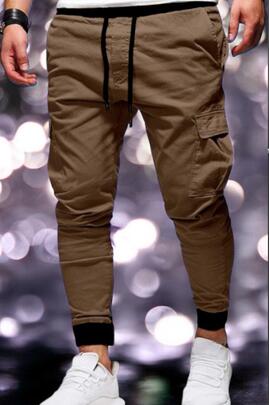 PANTALÓN DE HOMBRE JOGGER CARGO LASAL PLASTIC TABACO
