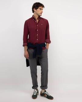CAMISA PANA GRANATE