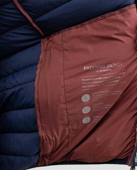 CHAQUETA ACOLCHADA BÁSICA AZUL MARINO