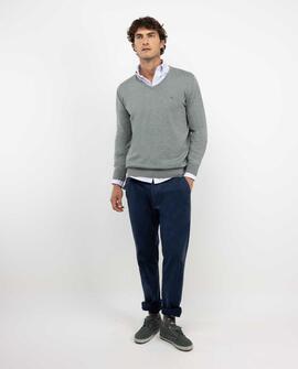 JERSEY CUELLO PICO CODERAS VERDE LIQUEN