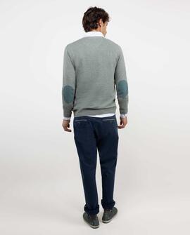 JERSEY CUELLO PICO CODERAS VERDE LIQUEN
