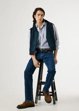 PANTALÓN VAQUERO CASH REGULAR STRAIGHT 5CB DENIM AZUL