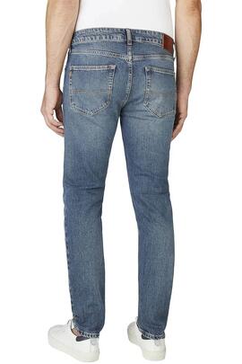 PANTALÓN VAQUERO TAPERED JEANS STANLEY 4UM DENIM AZUL
