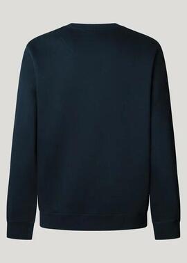 SUDADERA CON LOGO MACBETH PLAIN CREW 594 DULWICH BLUE