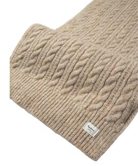 BUFANDA DE PUNTO TRENZADO FIONA SCARF 805 OYSTER WHITE